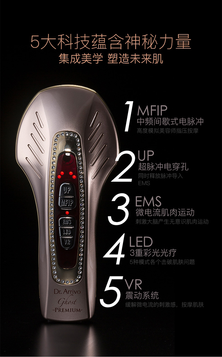解密宙斯魅影 dr.arrivo ghost premium电子美容仪的全方位测评